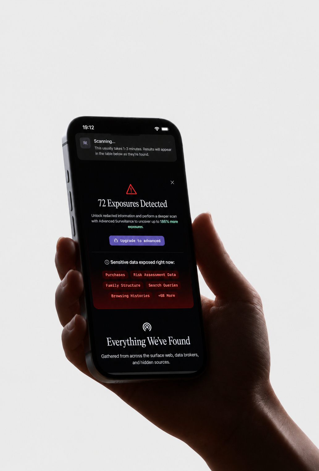 Locating where personal data appears across the web