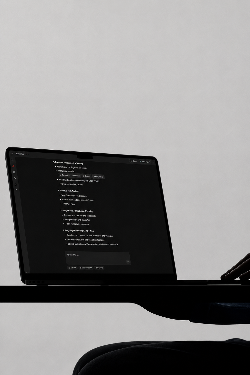 Deep analysis surfacing connections and hidden exposures
